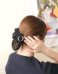 ハンドメイド ゴールドウェーブ ヘアネット ナース 韓国製
