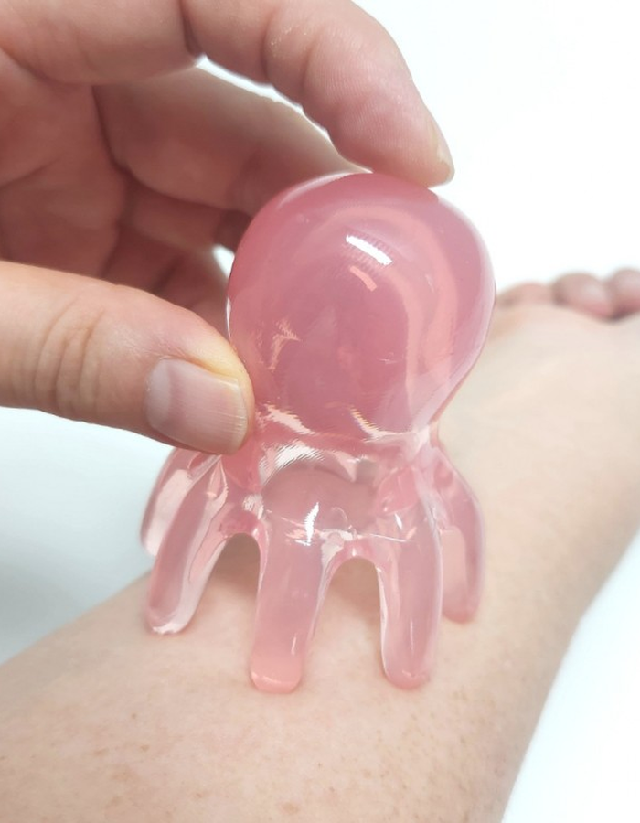 タコ型 かっさ マッサージャー 頭皮 携帯用 リラックス 韓国製