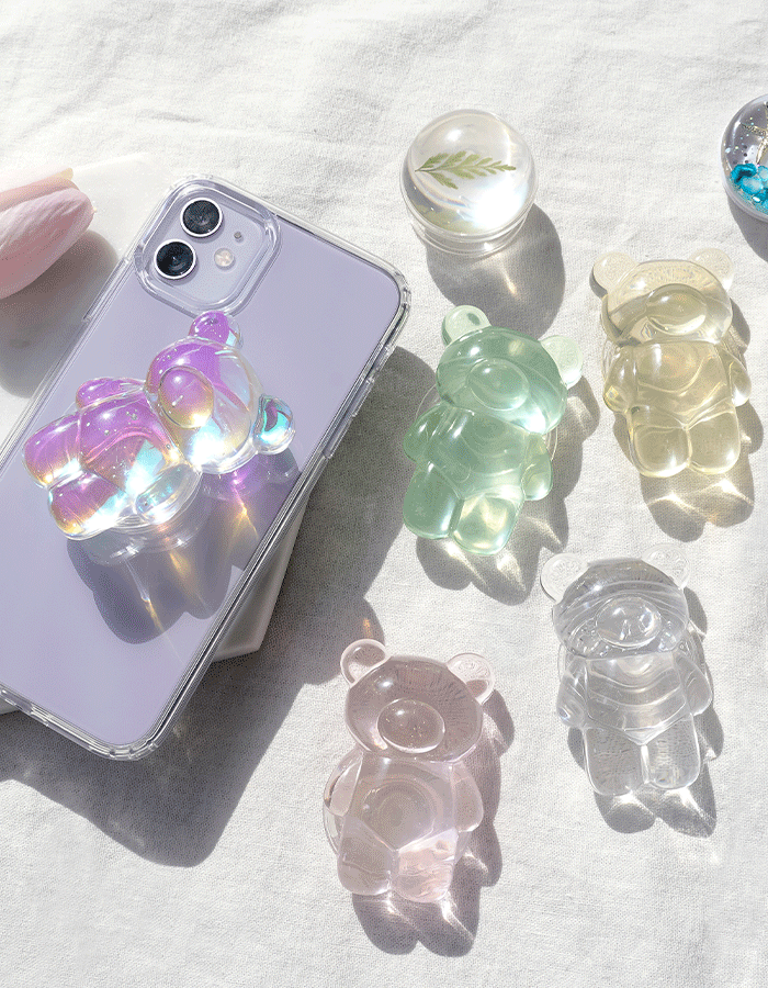 レジン スマホグリップ キラキラ ホルダー